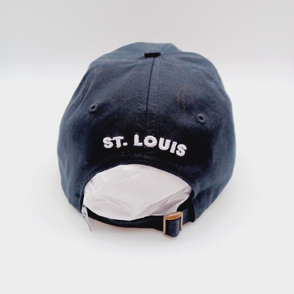 Anheuser-Busch Hat Mens Strapback Dad Cap Black Budweiser St Louis Brewery - Picture 3 of 6